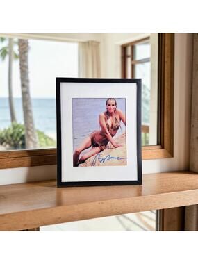 Bo Derek in Swimsuit Autographed 11X14 Framed & Matted COA Actress Model